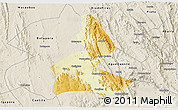 Physical 3D Map of Paramirim, shaded relief outside