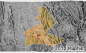 Satellite 3D Map of Paramirim, desaturated
