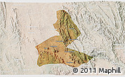 Satellite 3D Map of Paramirim, lighten