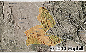 Satellite 3D Map of Paramirim, semi-desaturated