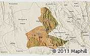 Satellite 3D Map of Paramirim, shaded relief outside