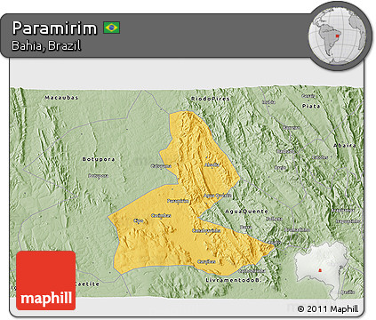 Savanna Style 3D Map of Paramirim