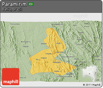 Savanna Style 3D Map of Paramirim