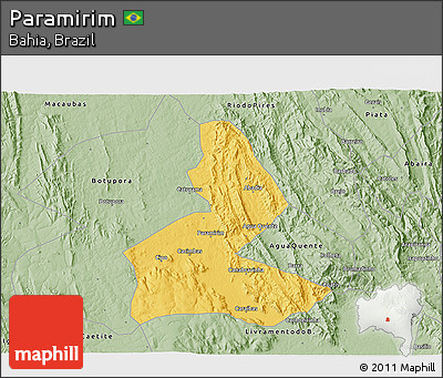 Savanna Style 3D Map of Paramirim