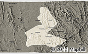 Shaded Relief 3D Map of Paramirim, darken