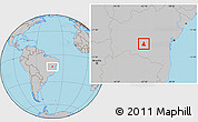 Gray Location Map of Paramirim