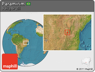 Satellite Location Map of Paramirim