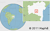 Savanna Style Location Map of Paramirim, highlighted parent region