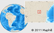 Shaded Relief Location Map of Paramirim