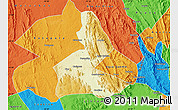 Physical Map of Paramirim, political outside