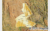 Physical Map of Paramirim, satellite outside