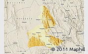 Physical Map of Paramirim, shaded relief outside