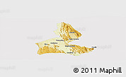 Physical Panoramic Map of Paramirim, cropped outside