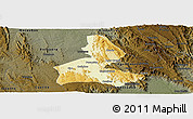 Physical Panoramic Map of Paramirim, darken