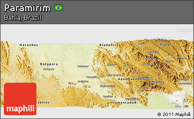 Physical Panoramic Map of Paramirim