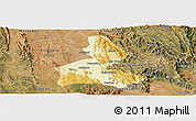 Physical Panoramic Map of Paramirim, satellite outside