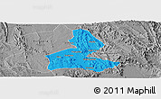 Political Panoramic Map of Paramirim, desaturated