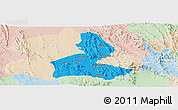 Political Panoramic Map of Paramirim, lighten