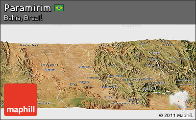Satellite Panoramic Map of Paramirim