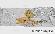 Satellite Panoramic Map of Paramirim, lighten, desaturated