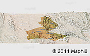 Satellite Panoramic Map of Paramirim, lighten
