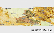 Satellite Panoramic Map of Paramirim, physical outside
