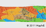 Satellite Panoramic Map of Paramirim, political outside