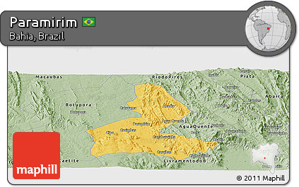 Savanna Style Panoramic Map of Paramirim