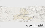 Shaded Relief Panoramic Map of Paramirim, lighten