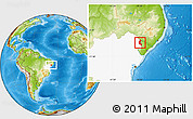 Physical Location Map of Pedro Alexandre, highlighted parent region