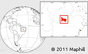 Blank Location Map of Pilao Arcado