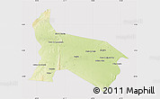 Physical Map of Pilao Arcado, cropped outside