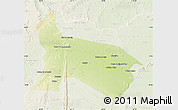 Physical Map of Pilao Arcado, lighten