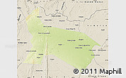 Physical Map of Pilao Arcado, shaded relief outside