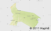 Physical Map of Pilao Arcado, single color outside