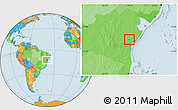 Political Location Map of Sapeacu