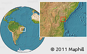 Satellite Location Map of Sapeacu