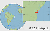 Savanna Style Location Map of Sapeacu