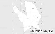 Silver Style Simple Map of Seabra
