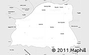 Silver Style Simple Map of Sta Rita D Cassi