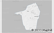 Gray 3D Map of Tucano, single color outside