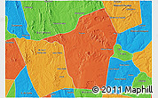 Political 3D Map of Tucano