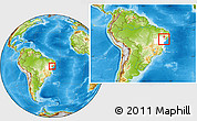 Physical Location Map of Tucano, highlighted parent region, within the entire country