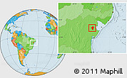 Political Location Map of Tucano
