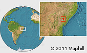Satellite Location Map of Tucano