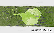 Physical Panoramic Map of Tucano, darken