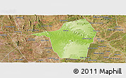 Physical Panoramic Map of Tucano, satellite outside