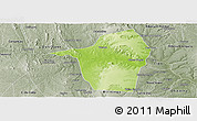 Physical Panoramic Map of Tucano, semi-desaturated