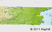 Physical Panoramic Map of Valenca