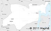 Silver Style Simple Map of Valenca